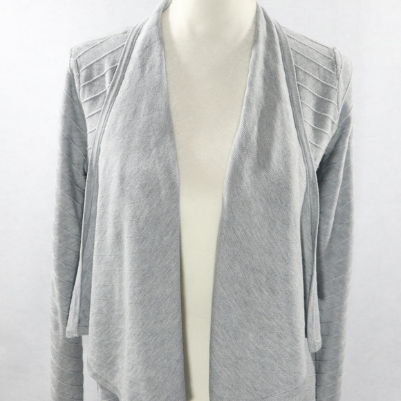 NEW Dana Buchman Gray Open Cardigan Size Small - Picture 2 of 8